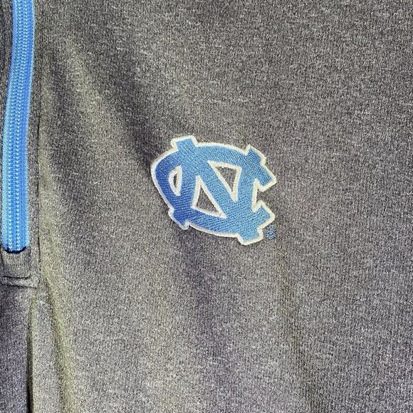Champion UNC Tar Heels 1/4 Zip Pullover Shirt  Mens Size Medium Grey Lightweight - Picture 3 of 12
